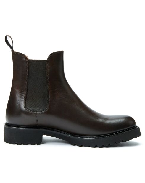 Bottines Chelsea marron foncé