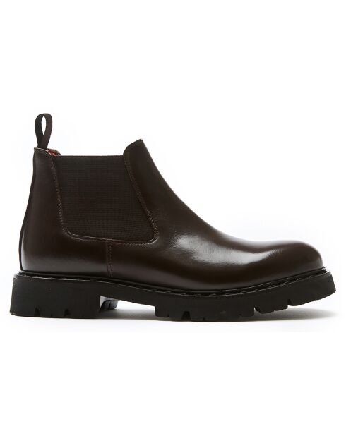 Bottines Chelsea marron foncé