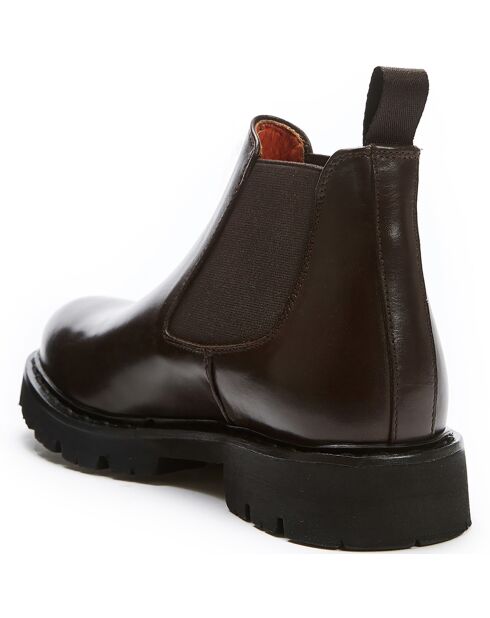 Bottines Chelsea marron foncé