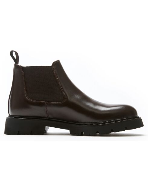 Bottines Chelsea marron foncé