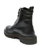 Bottes derby à bout fleuri noires