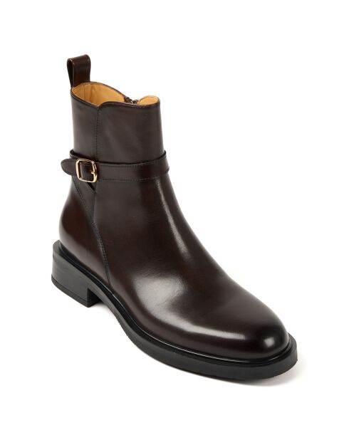 Bottines Jodhpur marron foncé