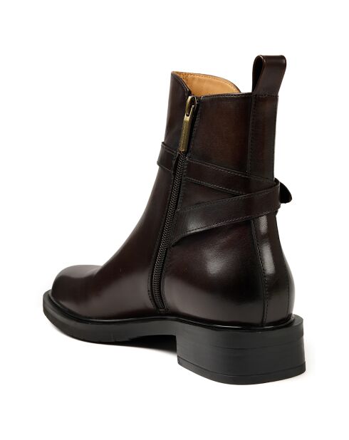 Bottines Jodhpur marron foncé