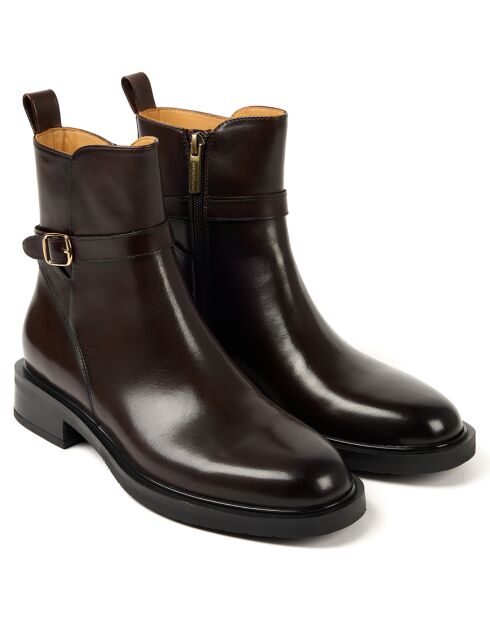 Bottines Jodhpur marron foncé