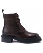 Bottes derby à lacets marron foncé