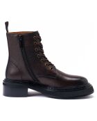Bottes derby à lacets marron foncé