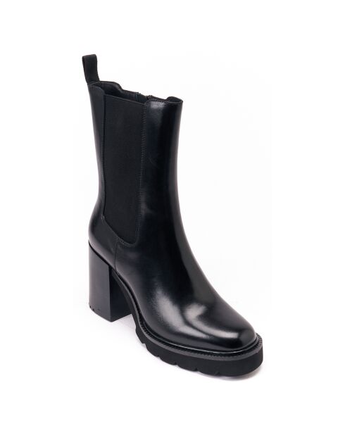 Bottines Chelsea à talon noires - Talon 9 cm