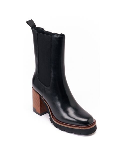 Bottines Chelsea à talon noires - Talon 9 cm