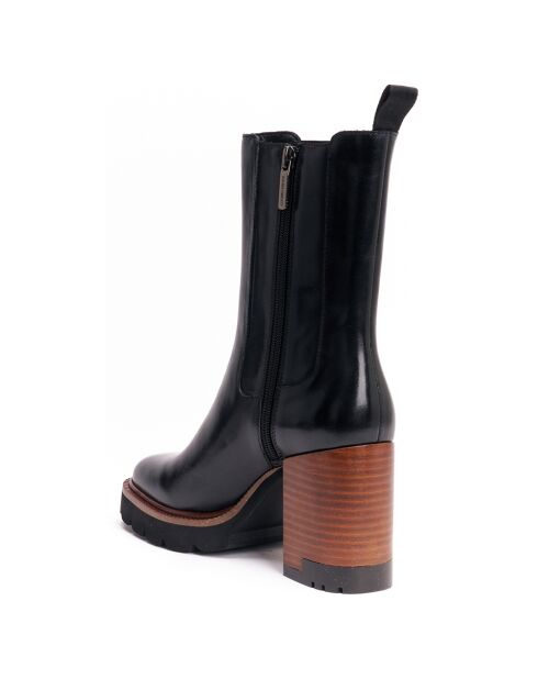 Bottines Chelsea à talon noires - Talon 9 cm
