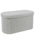 Coffre Banc Pliable Pills gris - 76x38x5 cm