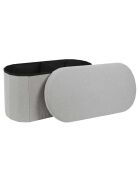 Coffre Banc Pliable Pills gris - 76x38x5 cm