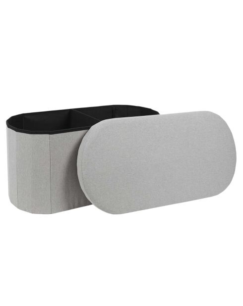 Coffre Banc Pliable Pills gris - 76x38x5 cm