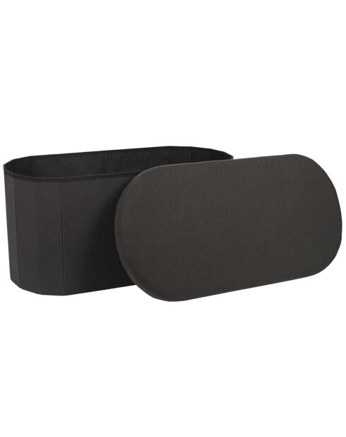 Coffre Banc Pliable Pills noir - 76x38x5 cm