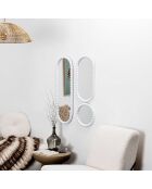 Miroir Corfu blanc - 51.3x2.4x75 cm