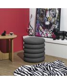 Pouf Rangement Atome gris foncé - 38x38x43 cm