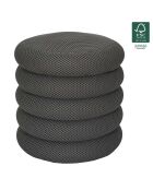 Pouf Rangement Atome gris foncé - 38x38x43 cm