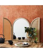Miroir A Volets Bali naturel - 41x3x51 cm