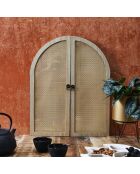 Miroir A Volets Bali naturel - 41x3x51 cm