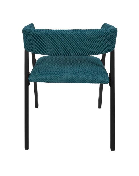 2 Fauteuils Design Atome bleus - 50.5x50x74 cm