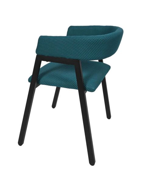 2 Fauteuils Design Atome bleus - 50.5x50x74 cm