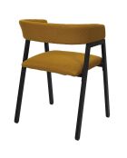 2 Fauteuils Design Atome jaunes - 50.5x50x74 cm