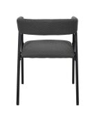 2 Fauteuils Design Atome gris foncé - 50.5x50x74 cm