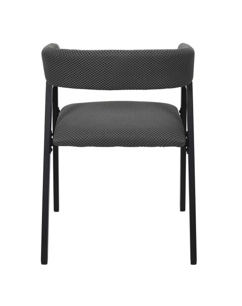 2 Fauteuils Design Atome gris foncé - 50.5x50x74 cm