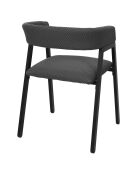 2 Fauteuils Design Atome gris foncé - 50.5x50x74 cm