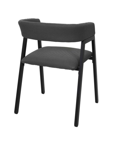 2 Fauteuils Design Atome gris foncé - 50.5x50x74 cm