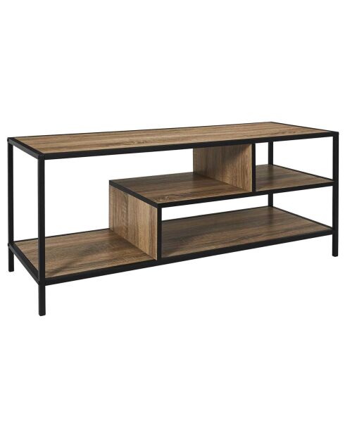 Banc Tv Edison marron/noir - 115x47.5x8 cm