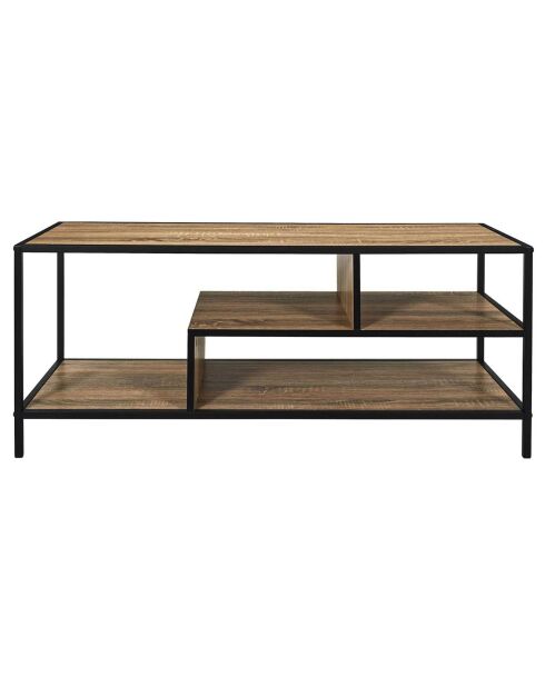 Banc Tv Edison marron/noir - 115x47.5x8 cm