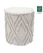 Pouf Mirage beige - 38x38x43 cm