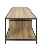 Table Basse Edison marron/noir - 99x62.5x8 cm