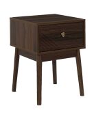 Chevet Tiffany marron - 47.5x46x11.4 cm