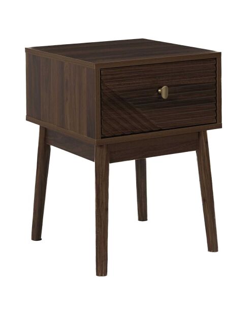 Chevet Tiffany marron - 47.5x46x11.4 cm