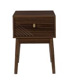 Chevet Tiffany marron - 47.5x46x11.4 cm
