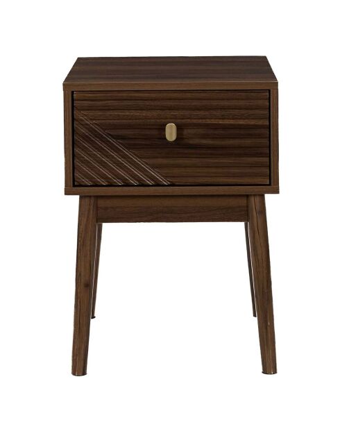 Chevet Tiffany marron - 47.5x46x11.4 cm