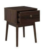 Chevet Tiffany marron - 47.5x46x11.4 cm