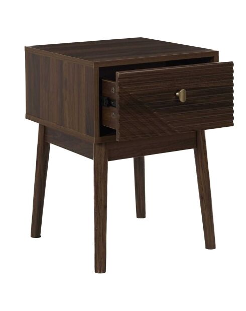 Chevet Tiffany marron - 47.5x46x11.4 cm