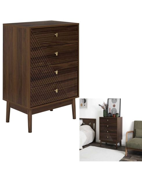 Commode Tiffany marron - 75x46x15.8 cm