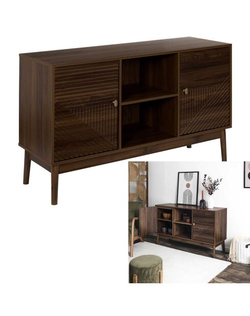 Buffet Tiffany marron - 127x46x11.5 cm