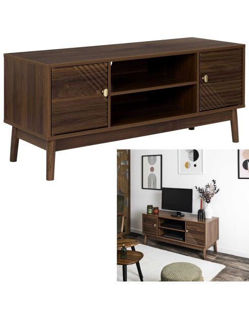 Meuble Tv Tiffany marron - 117x46x8.6 cm