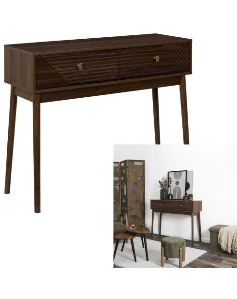 Console Tiffany marron - 109x41.5x9.7 cm