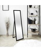 Miroir Sur Pied noir - 36x3x125 cm