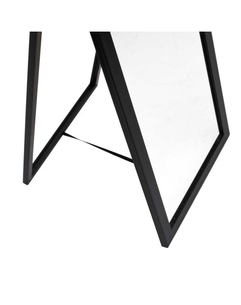 Miroir Sur Pied noir - 36x3x125 cm