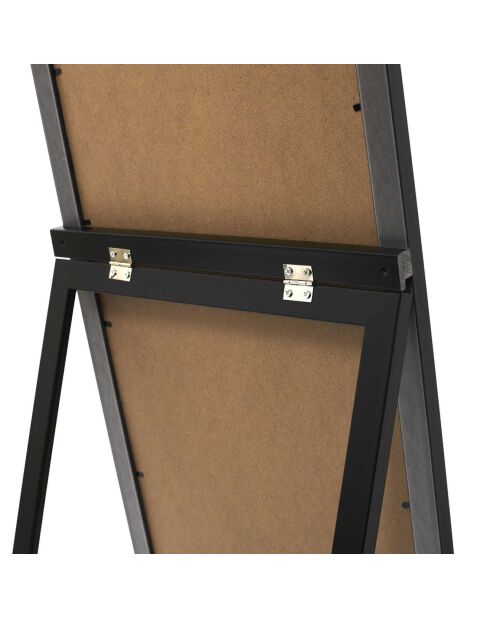 Miroir Sur Pied noir - 36x3x125 cm