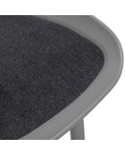 2 Tabourets De Bar Hella gris - 43x43x84 cm