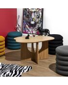 Table Basse Calypso marron - 87x65.5x4.2 cm