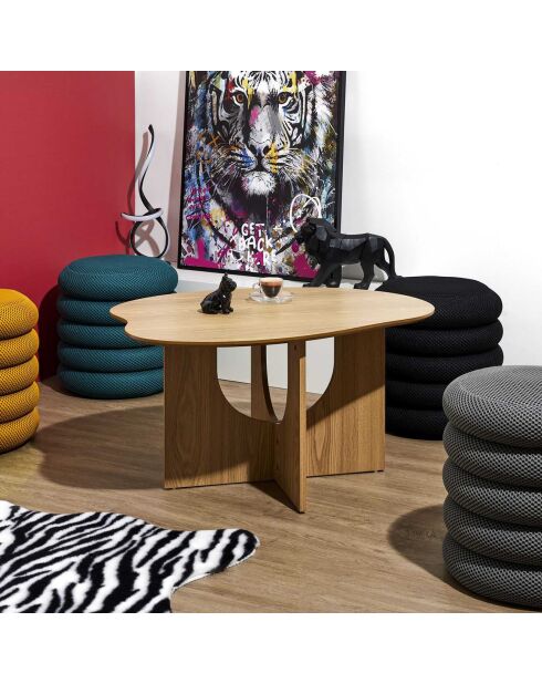 Table Basse Calypso marron - 87x65.5x4.2 cm