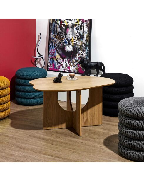 Table Basse Calypso marron - 87x65.5x4.2 cm